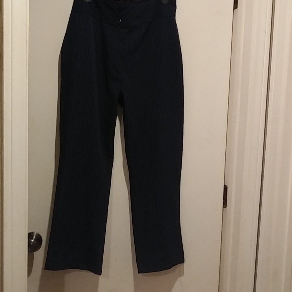 Navy Blue Pinstriped Brookes & Gianni pants